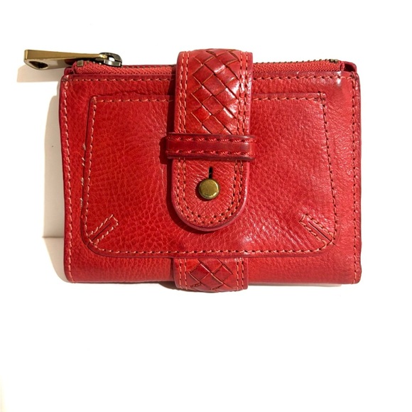 Fossil Red Leather Women's Wallet - Picture 1 of 4